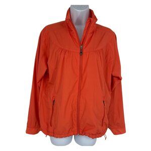 Merrell Womens Orange Lightweight Aeroblock Adjustable Hem Jacket Size M